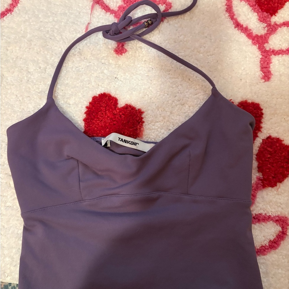 Tankair Women's Purple Halter Neck Tank Top